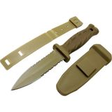 Eco Knives S30V Haki Av Bıçağı 22CM - Testere Detaylı, Kılıflı