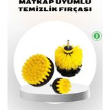 Eco Lounge 3’lü Matkap Ucu Fırça Seti – Derinlemesine Temizlik, Tüm Yüzeylerle Uyumlu