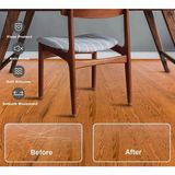 Eco Lounge 4&amp;apos;lü Keçeli Şeffaf Silikon Sandalye Ayak Koruyucu Seti BX40