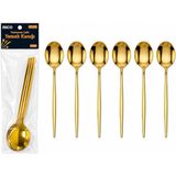 Eco Lounge 6 Parça Yemek Kaşığı Seti - Gold Renk - Paslanmaz Çelik