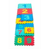 Eco Lounge 9 Parça Sayılar Eğitici Puzzle Yer Matı - Bebek Çocuk Oyun Halısı Yumuşak Eva Yer Karosu