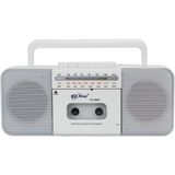 Eco Lounge Beyaz Nostaljik Radyo Bluetooth Bağlantılı Fm Radyo USB Mp3 Çalar Kaset Çalar 2 Yıl Garantili