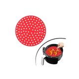 Eco Lounge Bx Renkli Isıya Dayanıklı Yıkanılabilir Silikon Fırın ve Airfryer Yuvarlak Pişirme Matı 20 cm