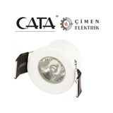 Eco Lounge Cata Ct 5270 1.5W Yıldız LED Spot Beyaz Kasa 6400K Beyaz Işık