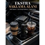 Eco Lounge Çift Bardaklıklı Araç Içi Düzenleyici Bardaklık Aparatı