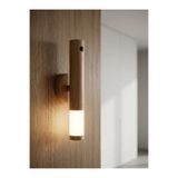 Eco Lounge Dekoratif Ahşap Renk Şarjlı LED Aplik Hareket Sensörlü Kablosuz Günışığı Lüks Lamba TB35-BX-AHSAP-SENSORLU-APLIK-HF16