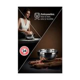 Eco Lounge Inox Ölçekli Derin Kase - 24 cm 2 Litre Karıştırma Kabı Profesyonel 304 Paslanmaz Çelik 721842