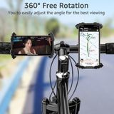 Eco Lounge MT28 Kilit Sistemli Motor ve Bisiklet Telefon Tutucu Tek El Kullanım Yatay ve Dikey Kullanılır - 1BW-Beyaz