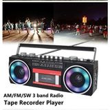 Eco Lounge Nostaljik Radyo Siyah Bluetooth Özellikli Fm Radyo USB Mp3 Çalar Kaset Çalar 2 Yıl Garantili