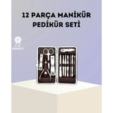 Eco Lounge Paslanmaz Çelik Çok Fonksiyonlu 12 Manikür Seti