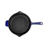 Eco Lounge Premium Serisi - Döküm Izgara Tavası, Yuvarlak, 28 Cm, Yekpare Saplı,, Majolik Mavi - Option-1 - --