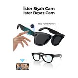Eco Lounge Pro Max Akıllı Gözlük Kameralı Yapay zeka,Müzik dinleme,telefon ile konuşma bluetooth