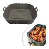 Eco Lounge Renkli Isıya Dayanıklı Yıkanılabilir Silikon Fırın Airfryer Kare Model Pişirme Matı 20 cm - Stokta Olan Renk Gönderilir