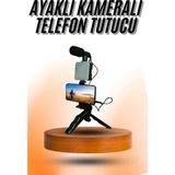 Eco Lounge Telefon Tutucu Mini Mikrofonlu Tripod Vlog Çekim Video