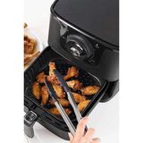 Eco Lounge Yumurcak Shop® Siyah Isıya Dayanıklı Yıkanılabilir Silikon Fırın ve Airfryer Yuvarlak Model Pişirme Matı 20 cm