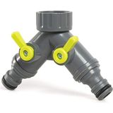 Eco Musluk Adaptörü Iki Hortum Çıkışlı Vanalı 3/4