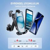 Eco Port 360° Derece Ayarlanabilen Gidon Bağlantılı Bisiklet Motosiklet Için Abs 4-7.8″ Inç Telefon - Çok Renkli