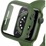 Eco Port Apple Watch 40MM Camlı Kasa Ekran Koruyucu - Koyu Yeşil - Çok Renkli