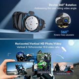 Eco Port Fa Aksesuar Q28 Motosiklet Kask Bluetooth Kulaklık 1080P Kamera Interkom Kulaklık Su Geçirmez Int - Çok Renkli