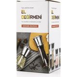 Eco Port Hand Grınder Küçük Cam Hazneli - Krom Kaplama Pls.kapaklı Tuz - Baharat Öğütücü İ22-411 ( - Renkli - standart