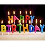 Eco Port Happy Birthday Yazılabilen Rengarenk Doğum Günü Mumu - Belirtilmemiş