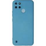 Eco Port Realme C25Y Kılıf Nano Içi Kadife Silikon - Mavi