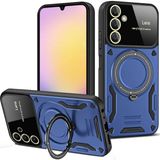 Eco Port Samsung Galaxy A35 5g Kılıf Joy Lens Standlı Kapak - Lacivert