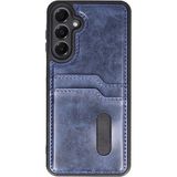 Eco Port Samsung Galaxy A35 5g Kılıf Sara Kartvizitli Deri Kılıf - Lacivert