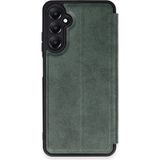 Eco Port Samsung Galaxy A55 5g Kılıf Flip Cover - Koyu Yeşil - Belirtilmemiş - Altın