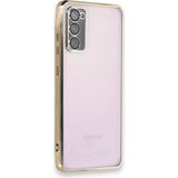 Eco Port Samsung Galaxy S20 Fe Kılıf Razer Lensli Silikon - Gold
