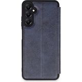 Eco Port Samsung Galaxy S24 Fe Kılıf Flip Cover - Lacivert - Belirtilmemiş - Altın