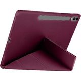 Eco Port Samsung Galaxy X610 Tab S9 Fe Plus 12.4 Kılıf Kalemlikli Mars Tablet Kılıfı - Mürdüm - Renkli