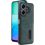 Eco Port Xiaomi Redmi 13 4g Kılıf Sara Kartvizitli Deri Kılıf - Koyu Yeşil - Çok Renkli