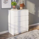 Eco Room Leon Şifonyer - Beyaz - 100X48X80 cm