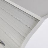 Eco Room Tek Çekmeceli Ekmeklik 105X30X42 cm Suntalam Malzeme Safir Meşe - Beyaz Klasik Tasarım - Montajsız