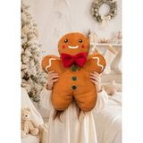 Eco Sepet Kurabiye Adam Peluş Yastık 32 Cm, Uyku Arkadaşı Peluş, Yılbaşı Kumaş Kurabiye Kız Hediyelik Peluş - Kahverengi