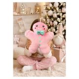 eco sepet Kurabiye Kız Peluş Yastık, Uyku Arkadaşı Peluş, Yılbaşı Kurabiye Adam Hediyelik Peluş