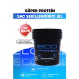 ECO STYLE Doğal Içerikli, Maximum Tutuş Sağlayan Besleyici Super Protein Şekillendirici Saç Jölesi