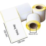 Eco Termal Hotmelt 100x150 mm 2 Rulo 1.000 Adet Barkod Etiketi
