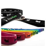 EcoBark Köpek Tasma - 1,5 m Yumuşak Rahat Tasma Pedli Saplı - Güçlü Dayanıklı Ağır Hizmet - Küçük, Orta veya Büyük Köpekler için Eğitim ve Çekme - Kontrol, Köpek Eğitimi ve Yürüyüş için Harika (Siyah)