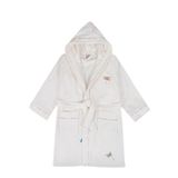 Ecocotton %100 Organik Pamuk Nakışlı Nina Kız Çocuk Bornoz
