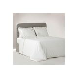 Ecocotton 240x220 cm 100 Organik Pamuk Perkal Nakışlı Krem Elsa Battal Boy Nevresim Takımı