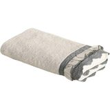 Ecocotton Alessa El Yüz Havlusu %100 Organik Pamuklu Dantelli Gri 50X90 cm