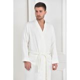 Ecocotton Alessa Erkek Bornoz - 2XL - Gri