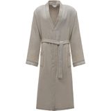 Ecocotton Alessa Erkek Pike Bornoz %100 Organik Pamuk Jakarlı Bej - 2XL