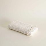 Ecocotton Alessa Krem Renk 50X90 cm Dantelli Yüz Havlusu - 50 x 90 cm