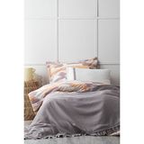 Ecocotton Alessa Tek Kişilik Pike TakımıOrganik Pamuk Jakarlı Gri 160X220 cm