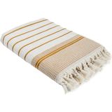 Ecocotton Arden Banyo Havlusu Organik Pamuk Karışımlı Kenevir Havlu Hardal-Bej 70X140 cm - 70 x 140 cm