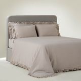 Ecocotton Ayda Battal Boy Nevresim Takımı Organik Pamuk Dokuma Bej 240x220 cm