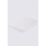 Ecocotton Battal Boy Lastikli Çarşaf %100 Organik Pamuk Saten Beyaz 180X200 cm